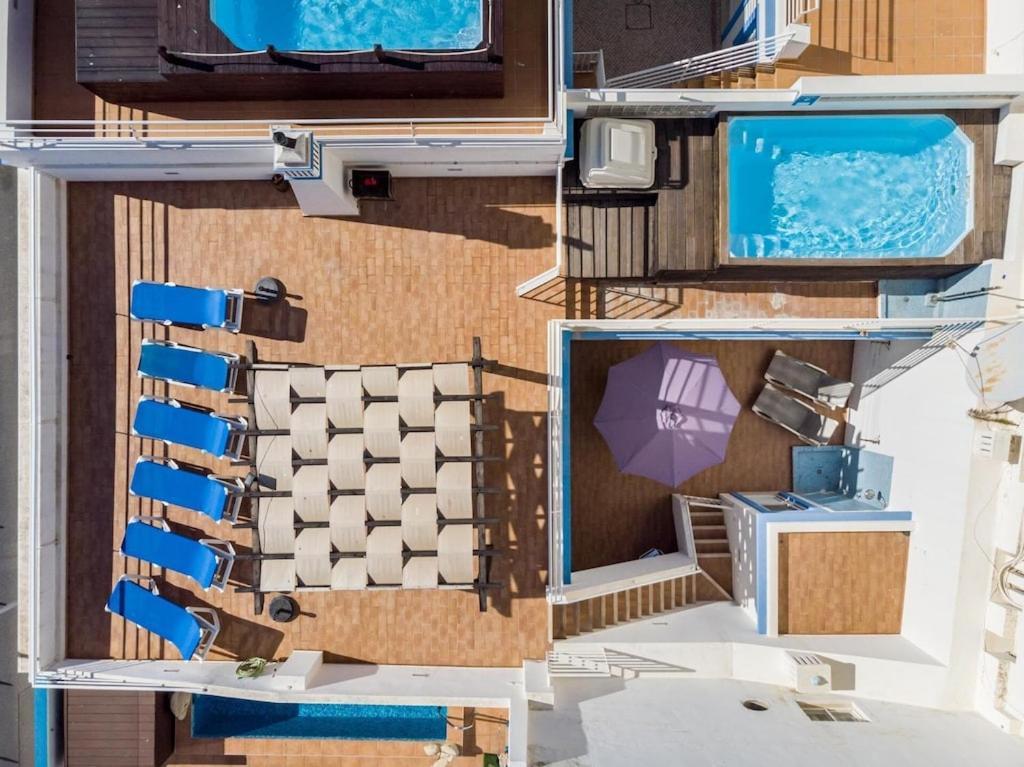 Refurbished Beachfront House, Pool, Ac, Wifi, Albufeira, Sea View ภายนอก รูปภาพ
